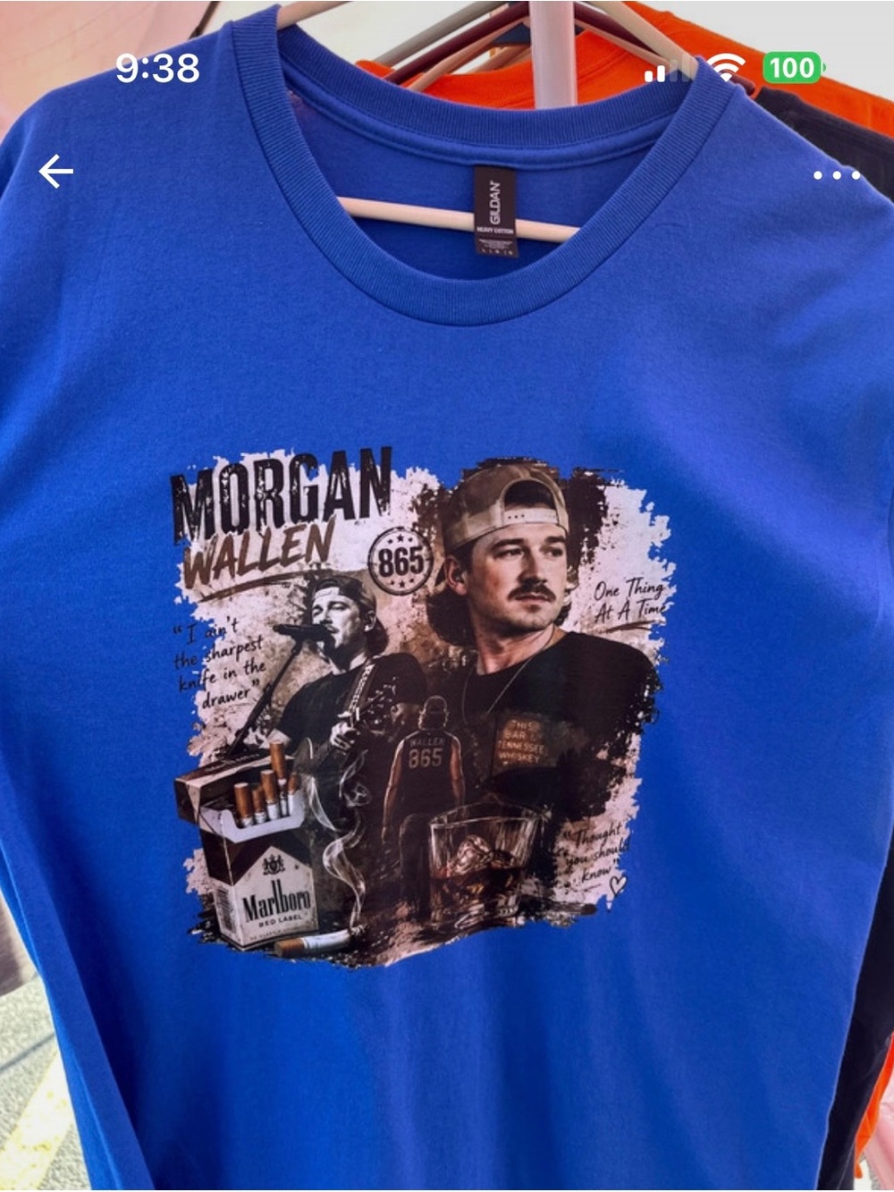 Gildan Royal Blue Morgan Wallen Graphic Tee